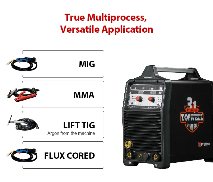 Small Welding Machine Mma Mig Mag Welding Machine Promig200syn Pulse
