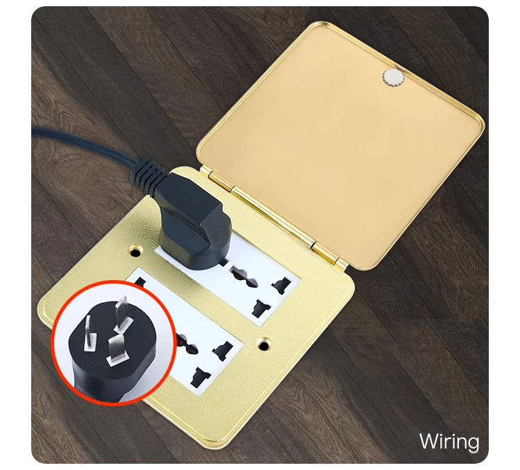 Production of multifunctional module electrical open floor socket