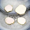 AM-YGH379 White Howlite Slab Connector Jewelry,Turquoise Stone Slice Beads Bracelets Link Charms