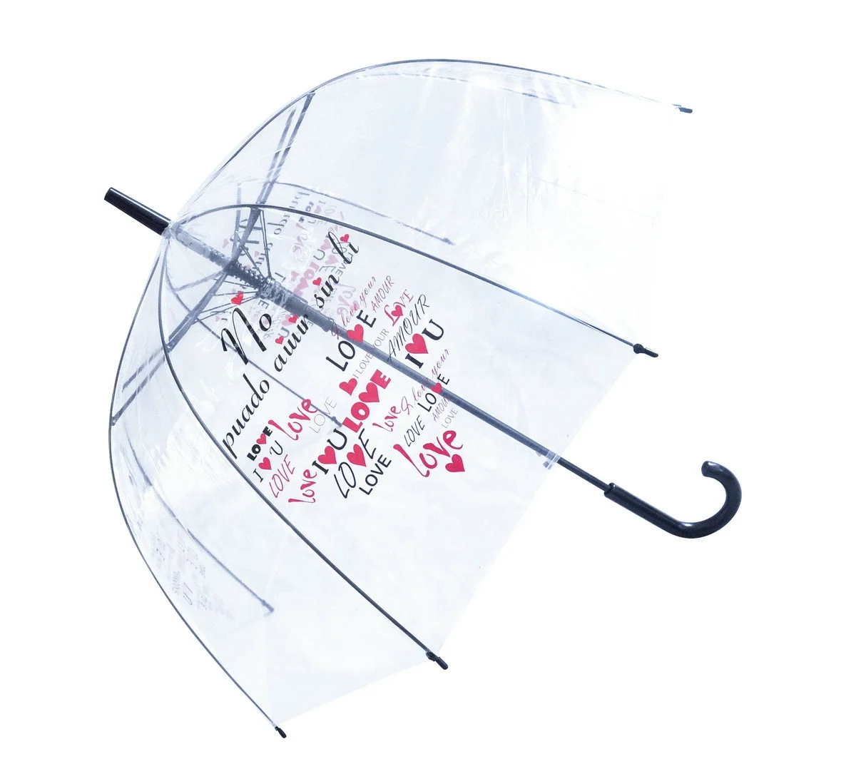 Oem Custom Automatic Full Body Clear Bubble Umbrella Poe Pvc