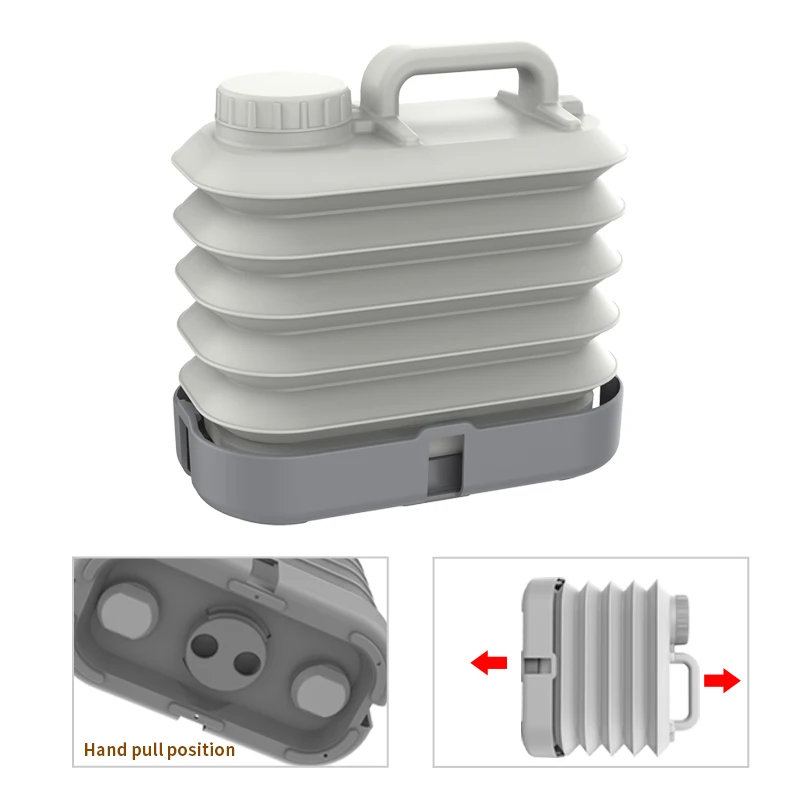 Portable 10L Foldable Water Tank Food Grade Folding Water Bucket Perfect for Outdoor Living Camping Pet Cleaning Plants Watering supplier