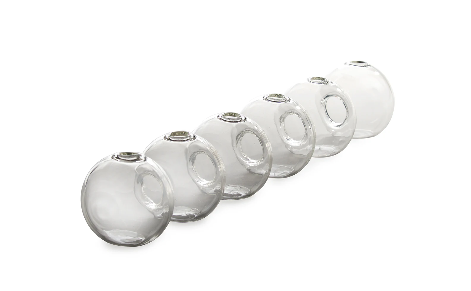 Caterpillar,Clear Glass Bud Conjoined Cute Floral Vase For Home Decor