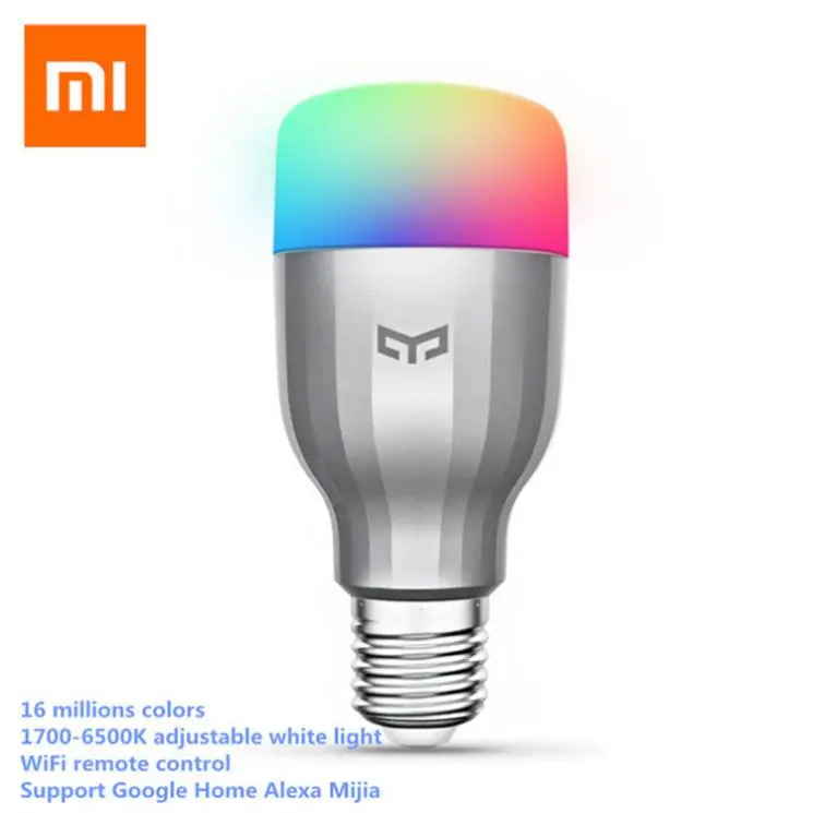 Smart Wifi Led Bulb lamp E27 1700K-6500K 16 Millions Colors Original  Yeelight Brand  of Xiaomi