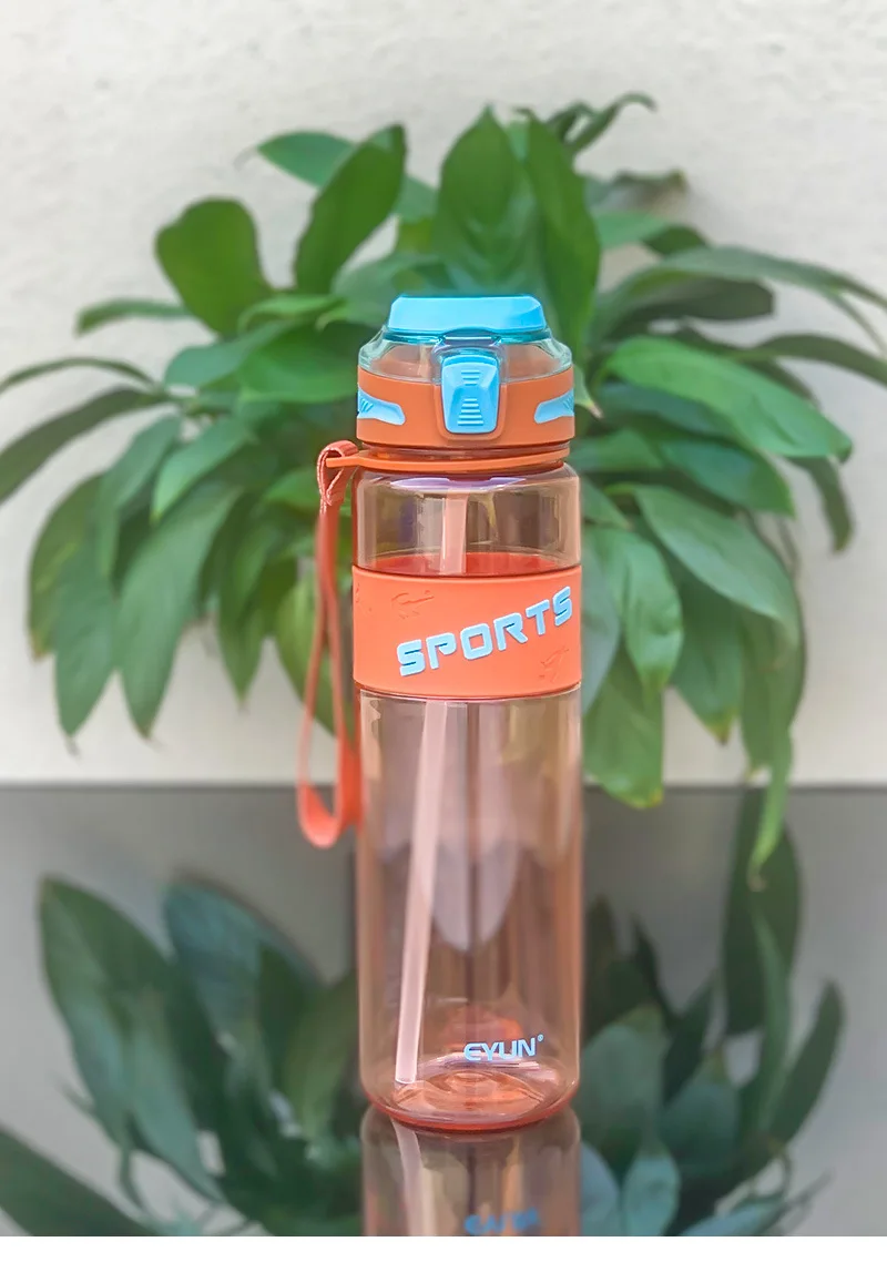 Unisex High-Temperature Resistant Tritan Sports Water Bottle Large Capacity Direct Drinking Gym Fitness Kettle Plastic Drinkware