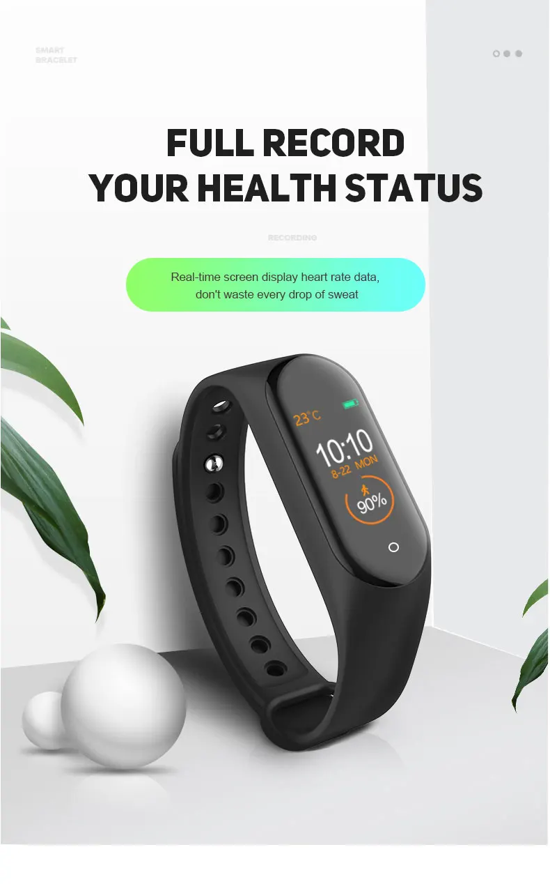 Smart Watch Waterproof Latest 2019 Shenzhen Ladies Sport Fitness Bracelet Wristband Bluetooth Slim Electronic Mens Smart Watch 