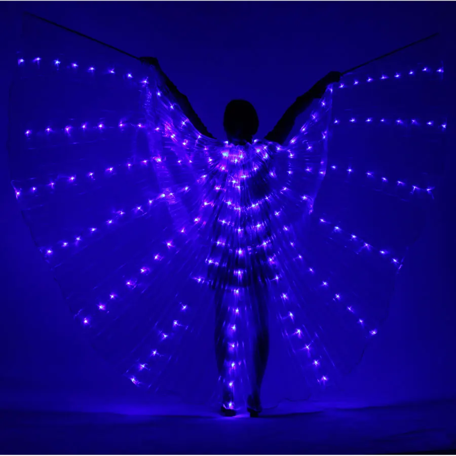 Girl Wings Dancers Glowing Wings Sticks Bags Christmas Gifts Womens Belly D...