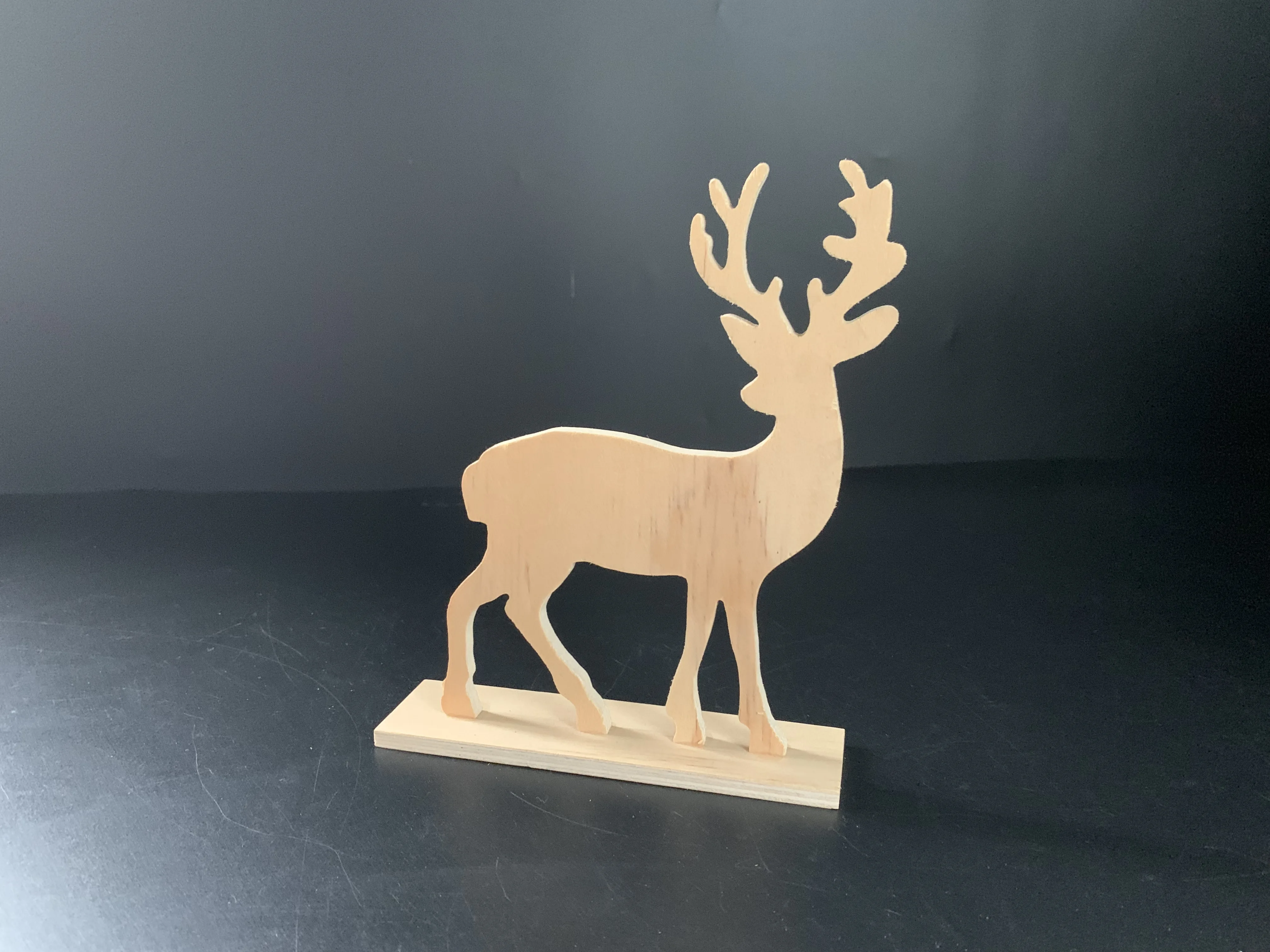 定制家居圣诞装饰木制动物造型儿童玩具