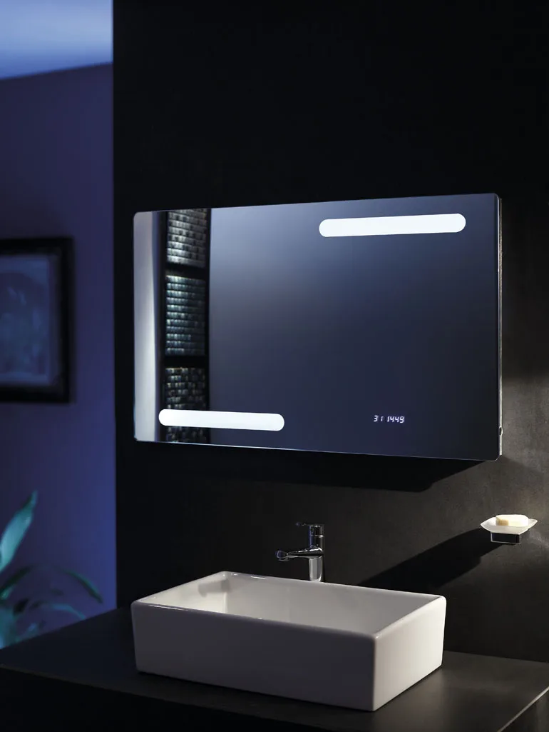 Bath Room Led Mirror Bluetooth Speaker Touch Sensor Switch Smart Makeup Bath Smart Mirror For Bathroom Mirror Led Light