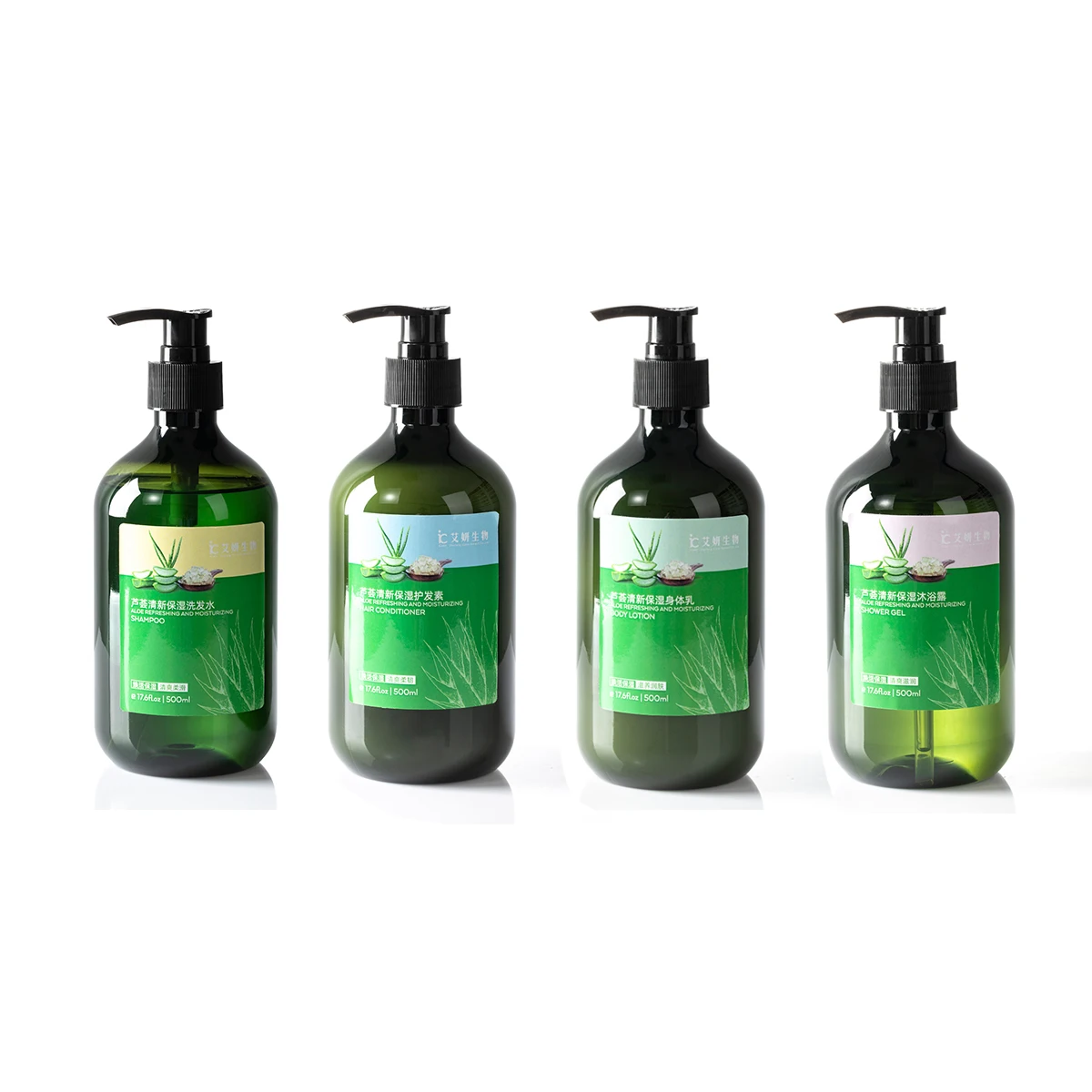 
Custom Private Label Hotel Bathroom Aole Hair Conditioner Shampoo Shower Gel Body Lotion 500ml Hotel Gel 
