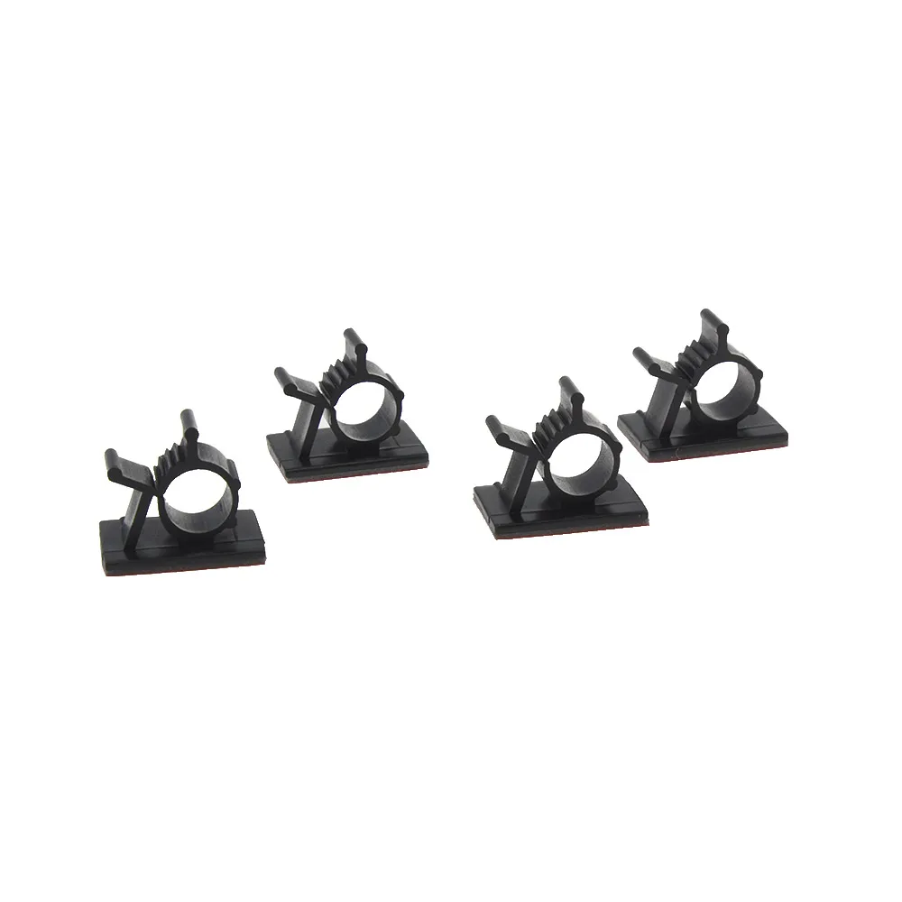 self adhesive cable clips black