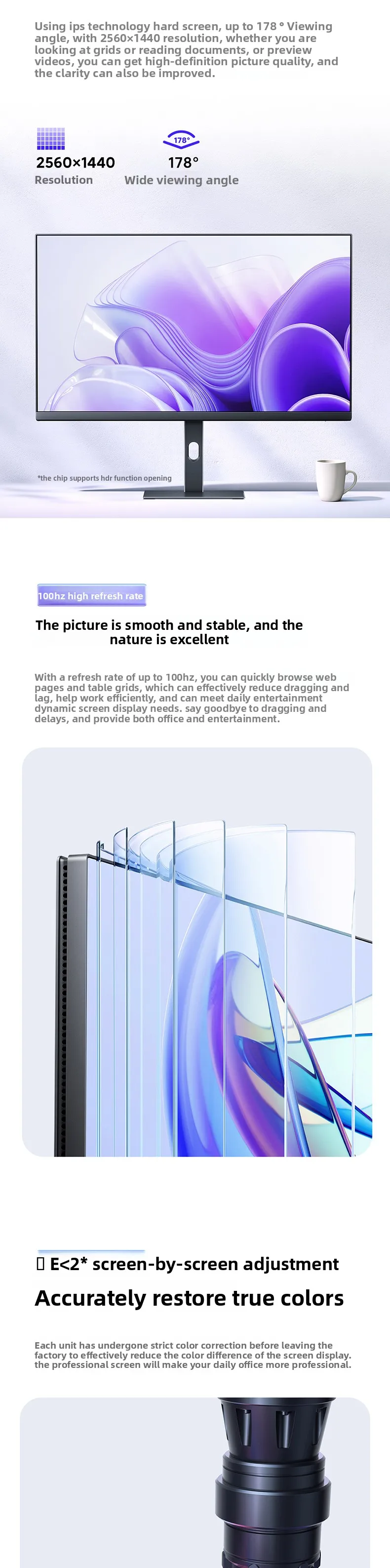 redmi a27q 2k 100hz ips lcd monitor -2