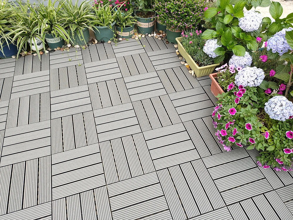Outdoor Wood Deck Wood Plastic Composite Decking Wpc Deck Tile Buy