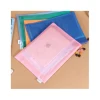 Double A4 Zipper File Bag File Bag Plastic Waterproof Grinding Student Test Paper Information Bag Includes Office Supplies