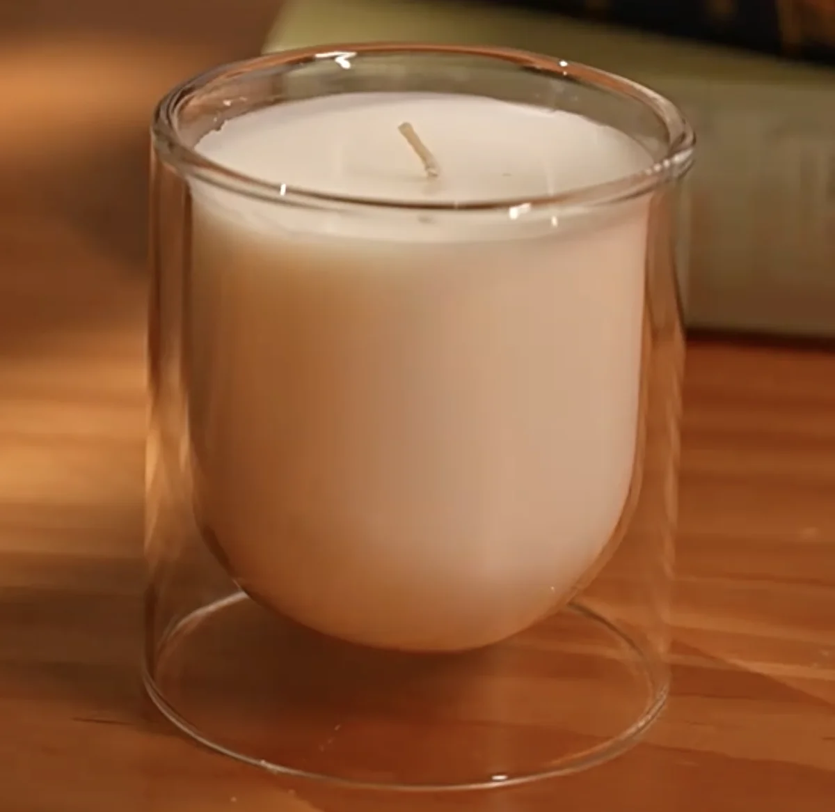 Home Decorative Hand Made Blown Scented Candle Vessels Double Wall