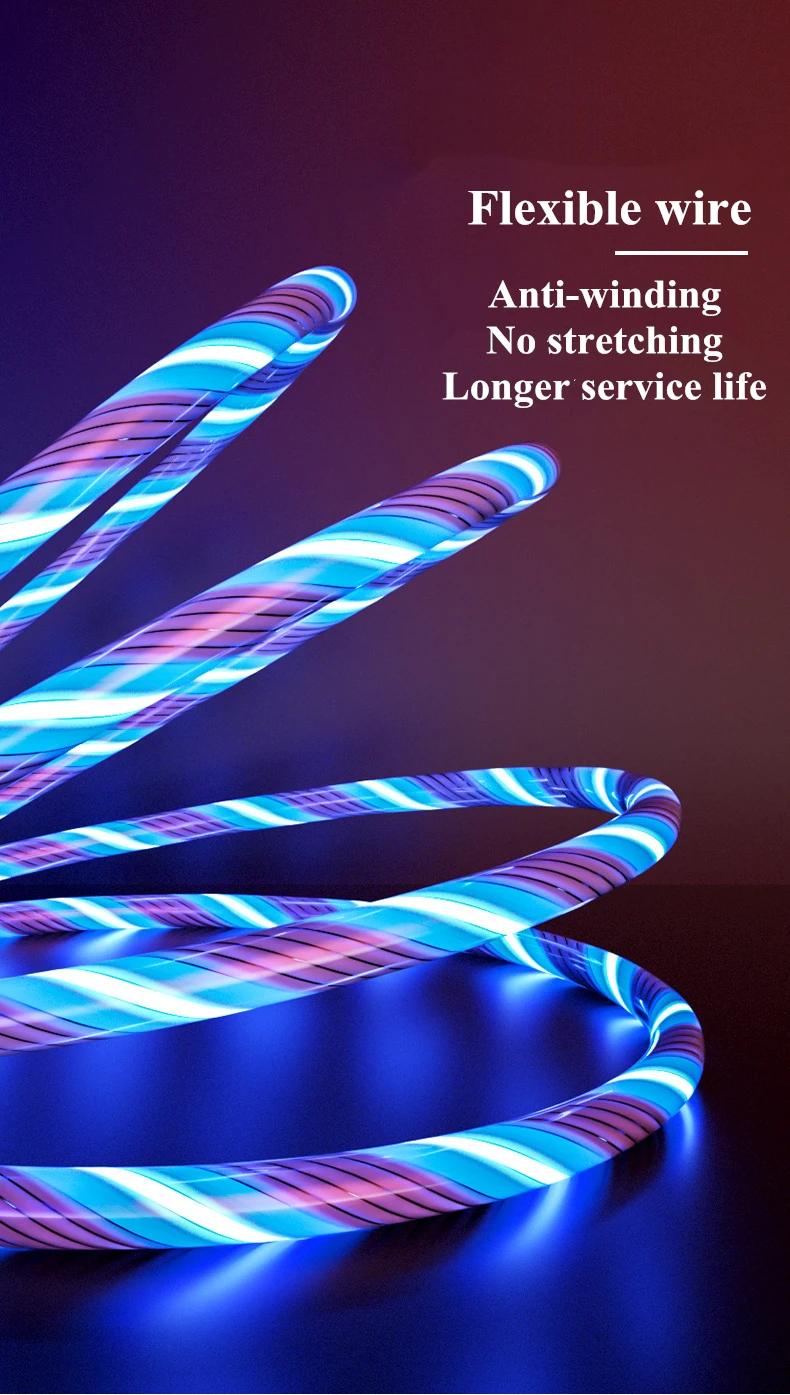 Wholesale High Quality 3 in 1 Fast Charging Cable Flexible Color Micro Usb Cable - ANKUX.COM