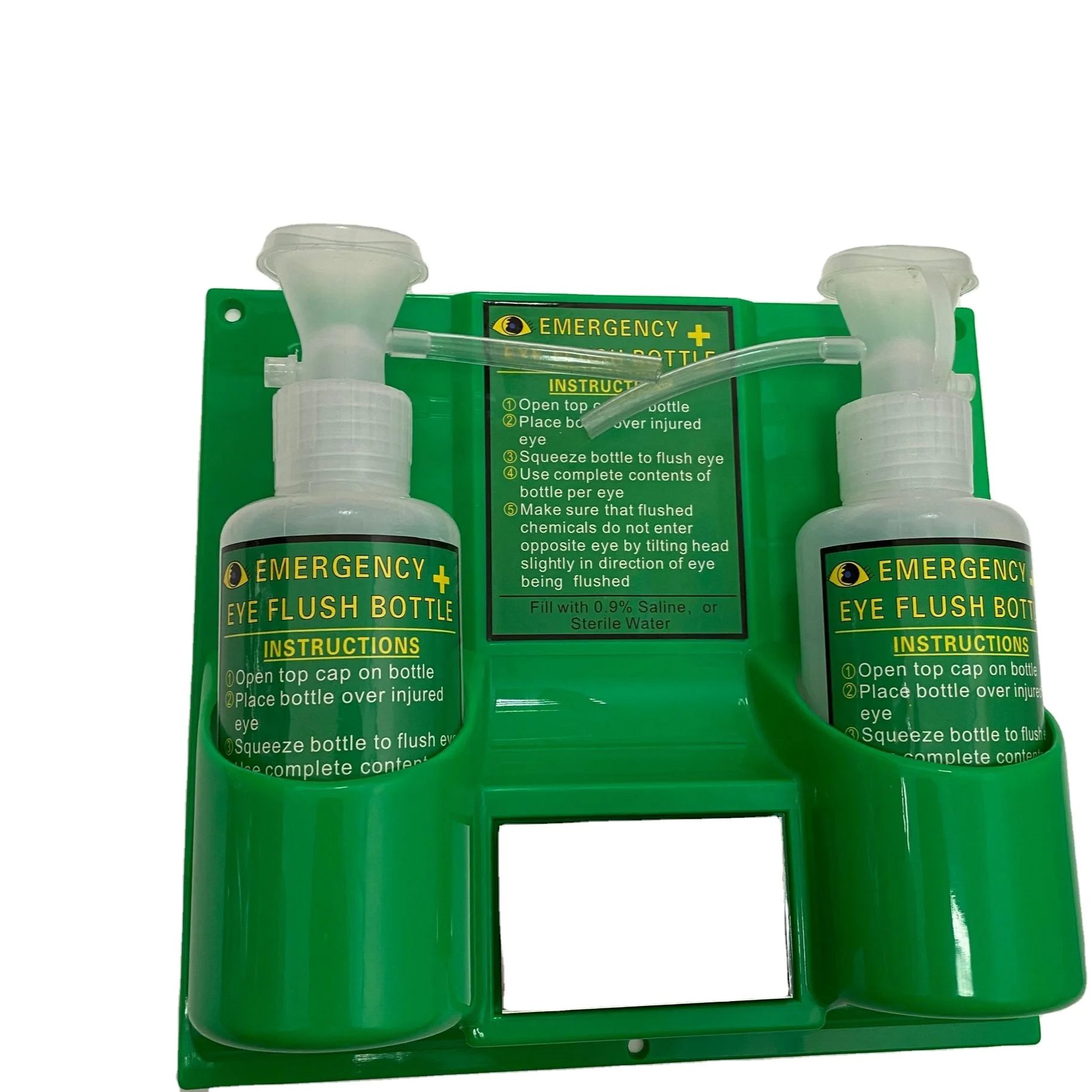 Wall Mount Portable Eyewash Station With 500 Ml Emergency Eye Wash Bottles And Mirror Buy