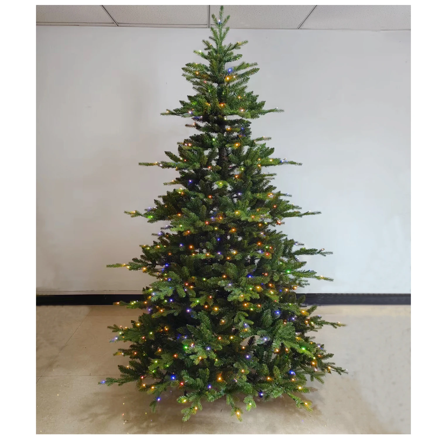 Wholesale 210cm Luxury Christmas Tree High Quality Thick PE + PVC Mixed LED Ornaments for Xmas Party Decoration factory