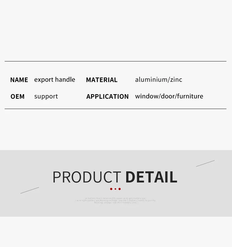 Aluminium UPVC Window Handle 63.03006