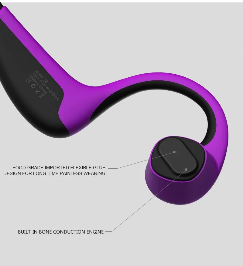 2019 Z8 bone conduction headphone 5D stereo bass surround wireless earphone - ANKUX.COM