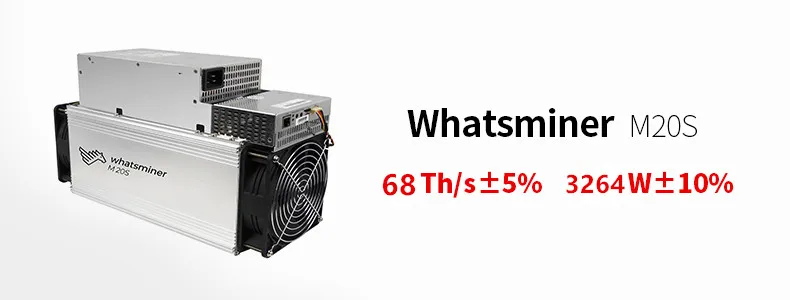 Amazing Whatsminer  M20S SHA-256 68T Hashrate 3264W mining machine hardware bitcoin asic miner