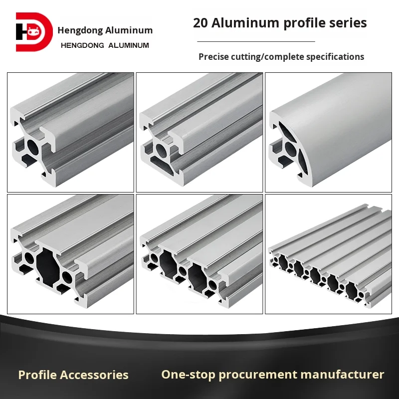 Industrial European Standard Aluminum Profiles 2020/2040/2060/2080/20100/20120 Aluminum Alloy Tubes with Custom Cutting Service details
