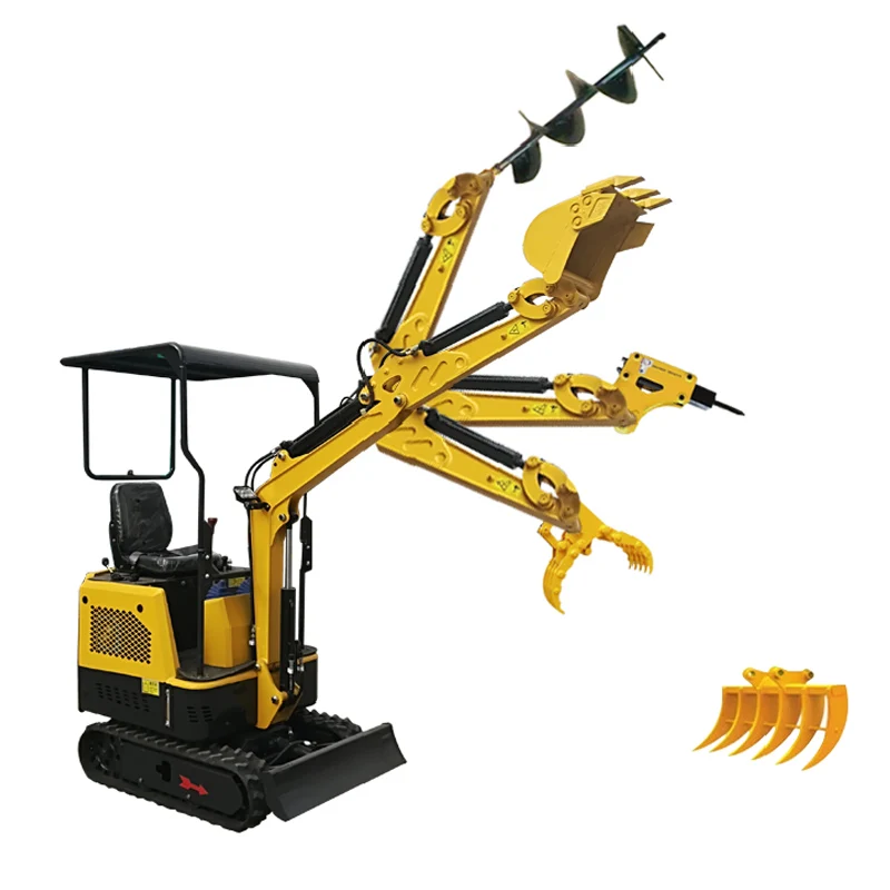 High quality mini digger excavator with hammer