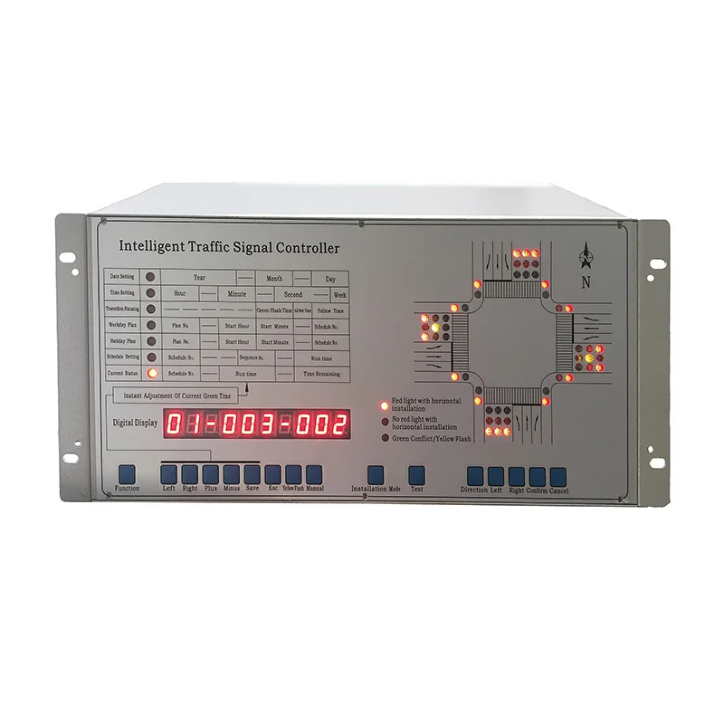 Led Traffic Light 22 44 Output Intelligent Traffic Signal Controller