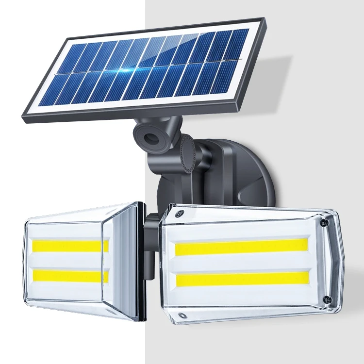 Outdoor Solar Lights with COB 1800LM Adjustable Angle LED Solar Motion Sensor Light