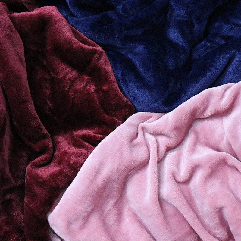 Soft Reversible Fleece Blanket Extra Thick Flannel Sherpa Blankets Navy