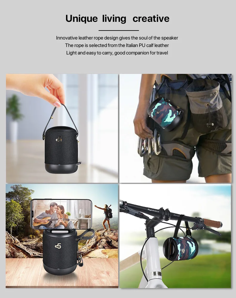 2020 Customized Logo Outdoor IPX4 Waterproof Wireless BT Speaker with TF Card - ANKUX.COM