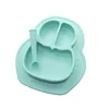 Own Silicon Eating Suction Bowl Baby Bowling Set Tableware Baby Silicone Plate And Spoon