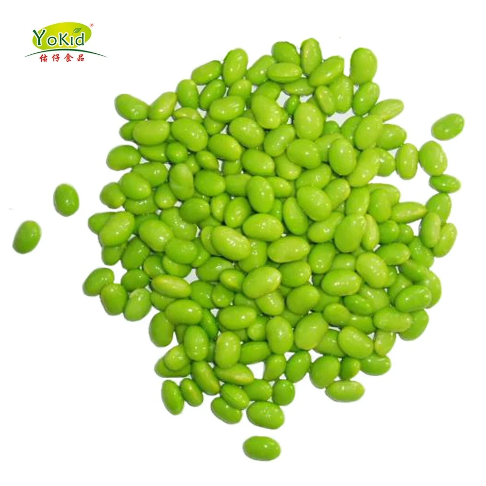 
Wholesale IQF Fresh Frozen Broken Peeled Green Edamame Frozen Soy Beans 