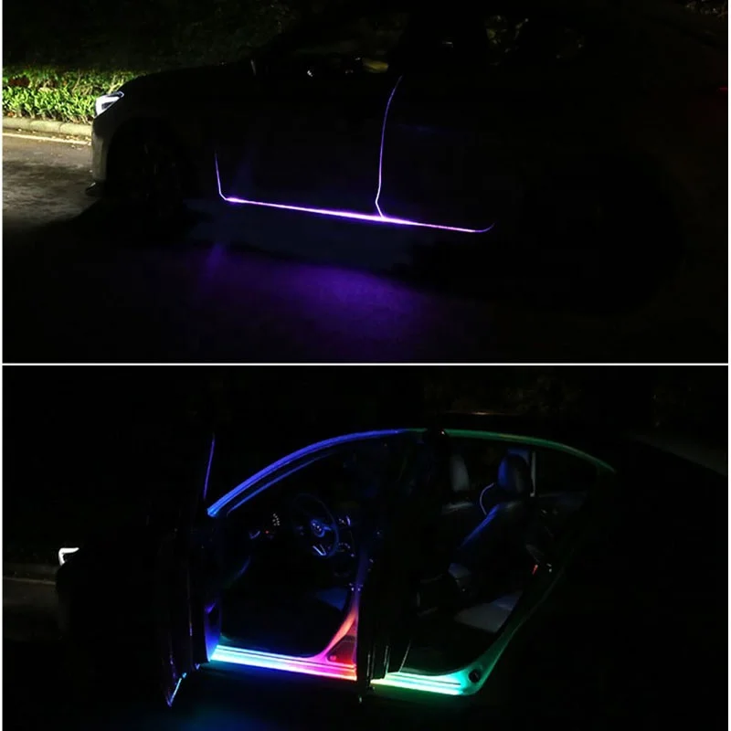 12v Car Underglow Led Lights Door Lights Rgb Flash Open Warning