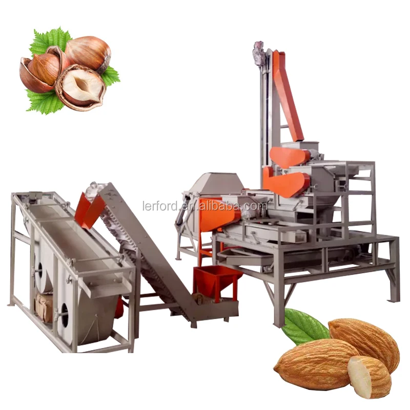 Pecan Nut Shell Breaker Hickory Cracking Machine Line Removal Cracker
