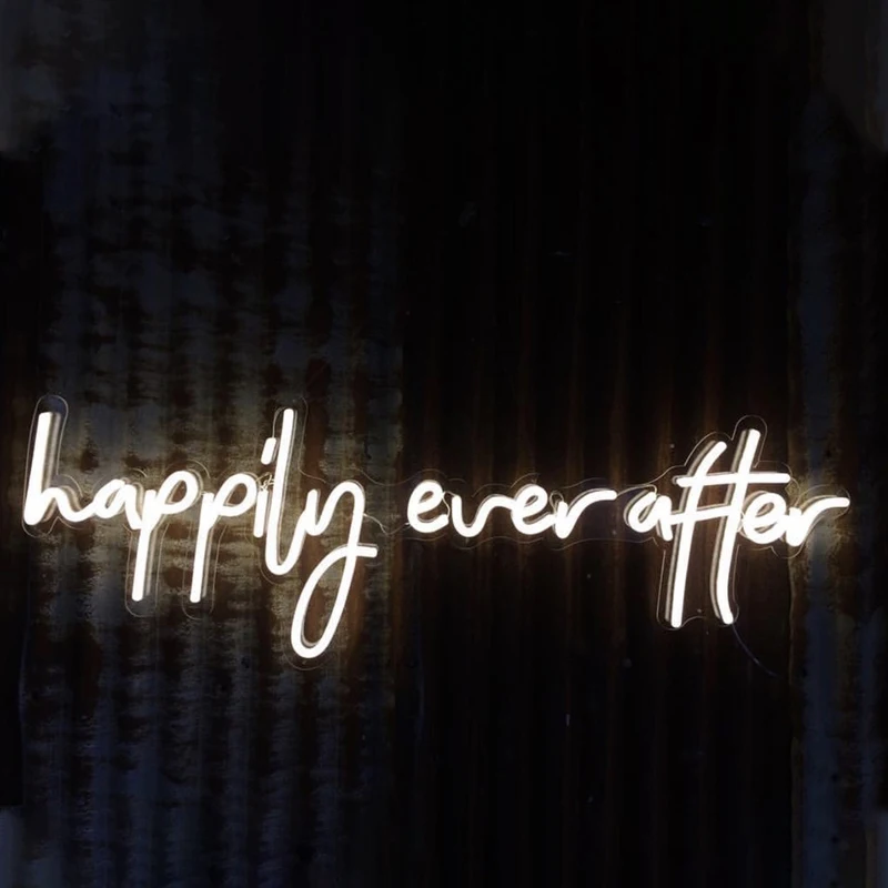 neon light sign happily ever after sign building signs 3d free standing letters neon lights 12v led neon sign