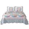 wholesale home 100% cotton woven fabric india print design luxury patchwork king size blankets quilted bedspreads set