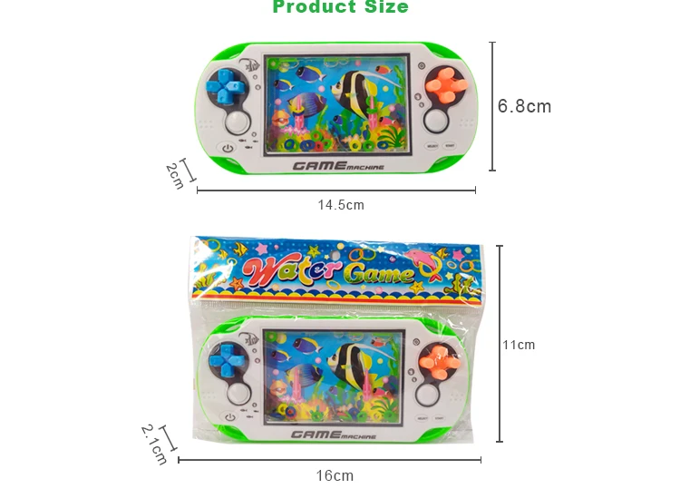 Handheld Fish Water Ring Toss Squeeze Game Machine Educational Toy EH7E