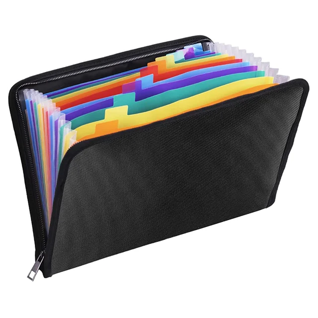 Expanding File Folder A4 12 Pockets File Organizer Bill Document