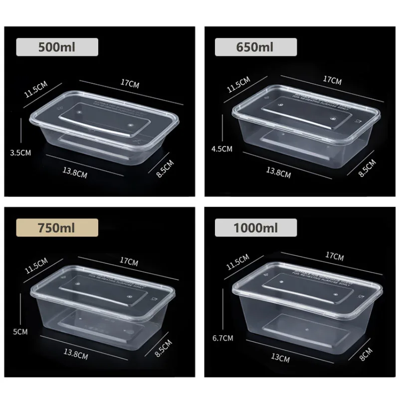 Factory Supplier New Brand Wholesale Disposable Plastic Box Food