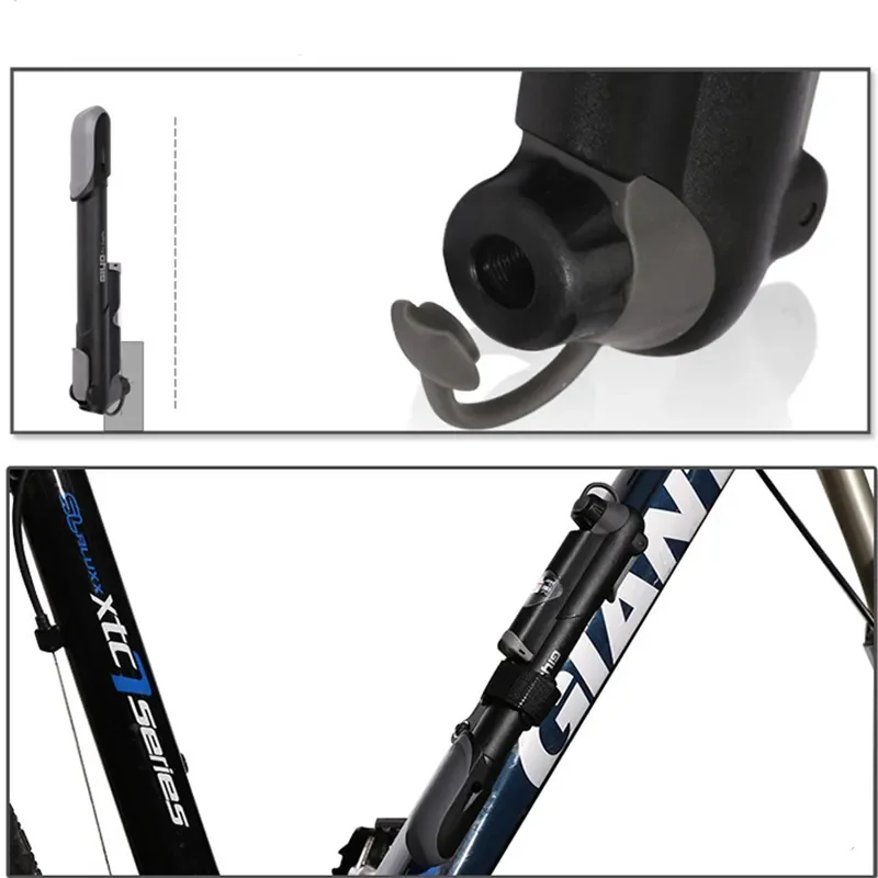 product new image factory portable mini electric bicycle air hand pump quality plastic inflator pump for road dirt bike cycling mtb part-4