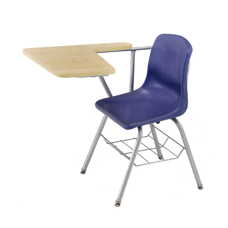 
Lecture hall chair with wooden tablet 