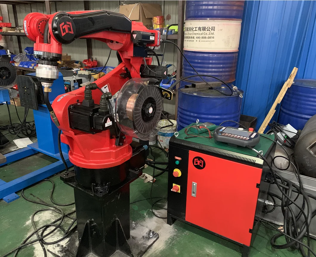 6 Axis Mig Welding Robot Range 1450mm With Power Source Megmeet Ehave ...