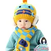 Hot Sell In Europe And The United States Cute Rabbit Ears Ear Wool Knit Cap, Bean Cap + Neck Two Sets