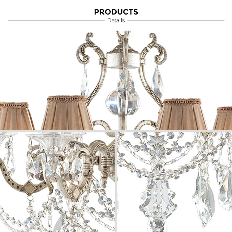 champagne silver aluminium chandelier