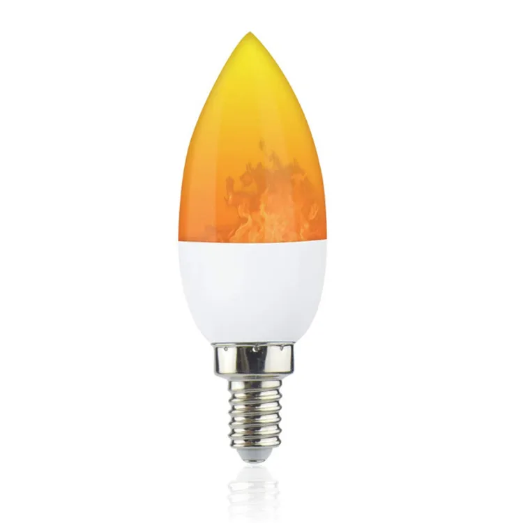 Best Selling 1 Mode LED Flame Light Bulb Fire Flickering Emulation Candelabra for Decoration 2W Pack of 1