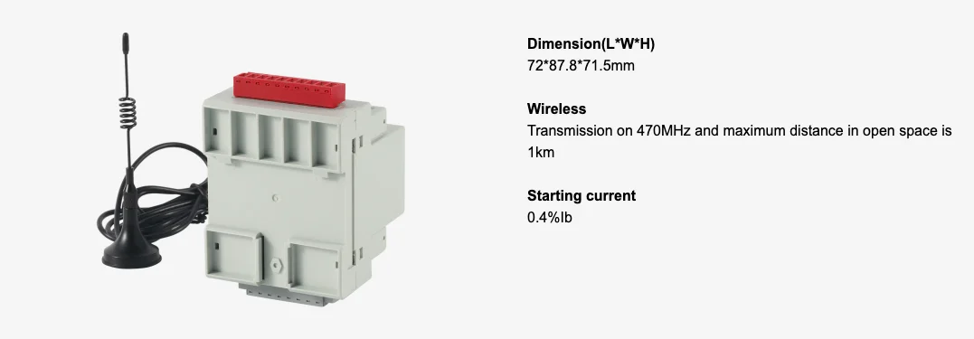din rail three phase electric meters