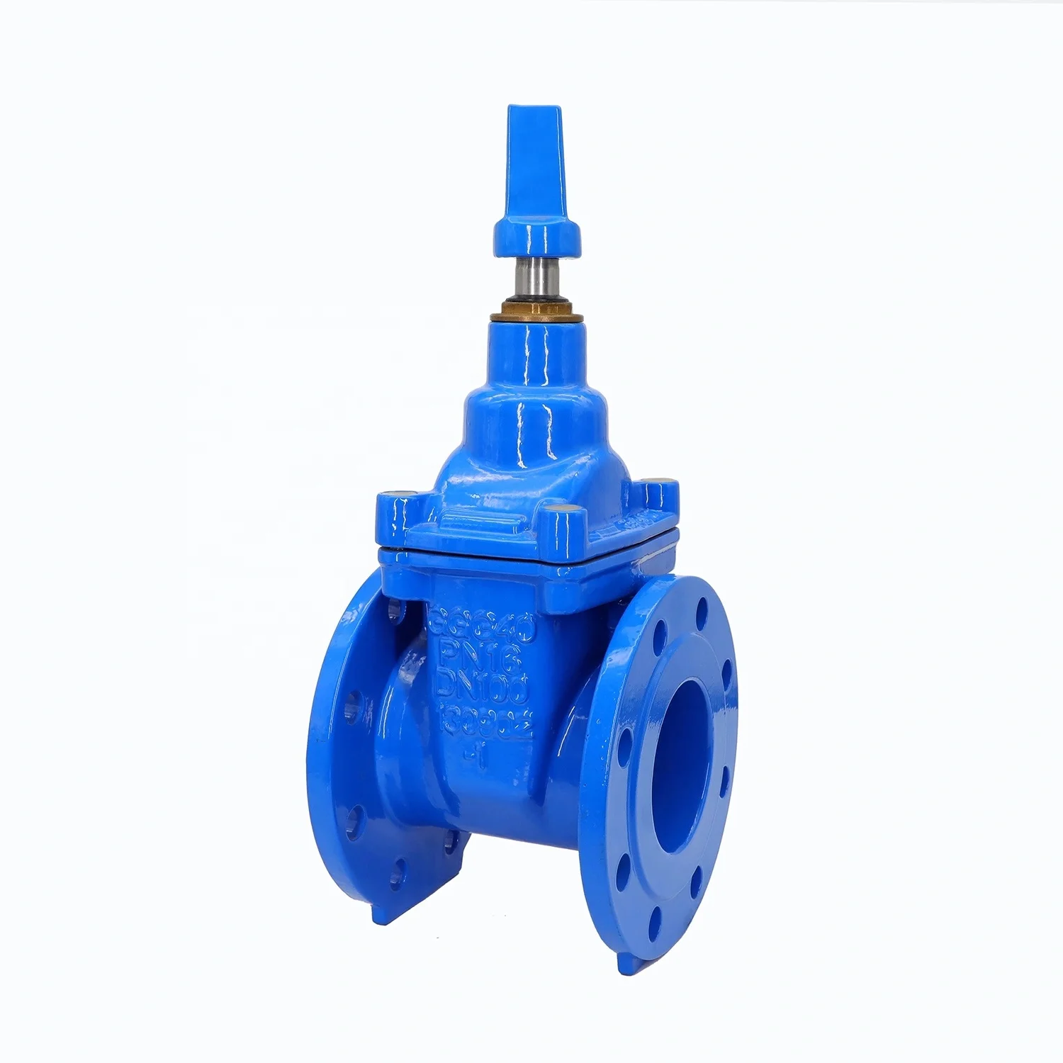 Pn10/16 BS5163 Dinf4/F5 Nrs Resilient Seated Gate Valve with Flanged Ends