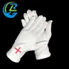 Cross red Embroidered Church Select banquet nylon gloves white
