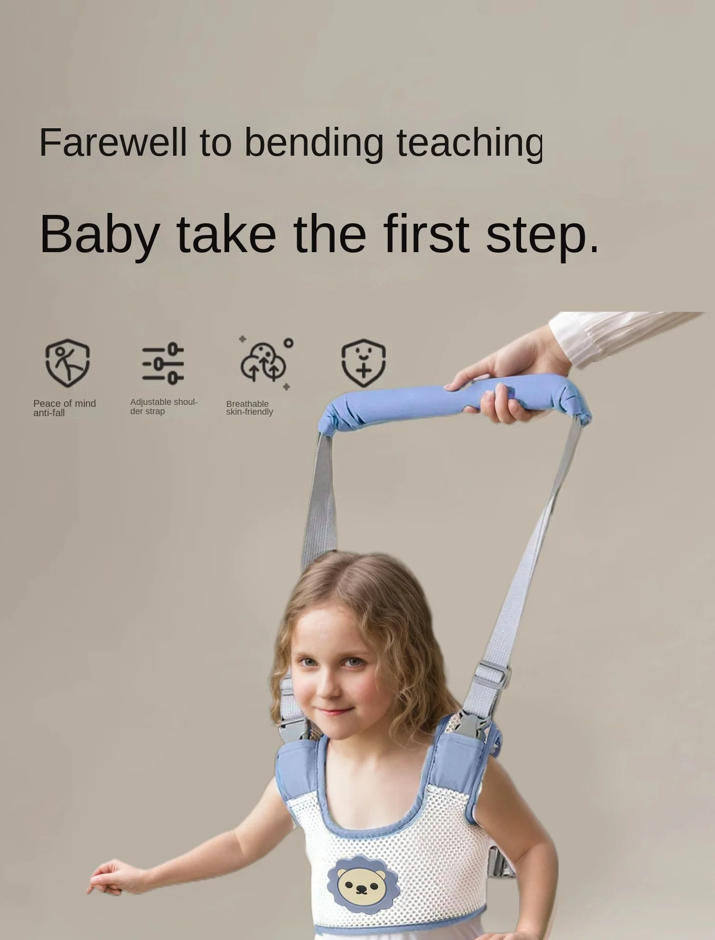 Summer Children's Anti-Fall Artifact Infant Toddler Walking Traction Rope Belt Strict Selection Baby Toddler Belt Made Plastic