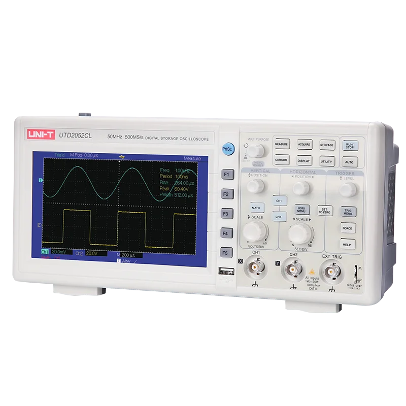 Unit Utd2052cl Oscilloscope Uni T Digital Storage Oscilloscope Current